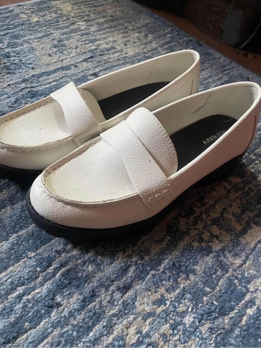 White Women's Penny Loafers - Classic Slip-On Style